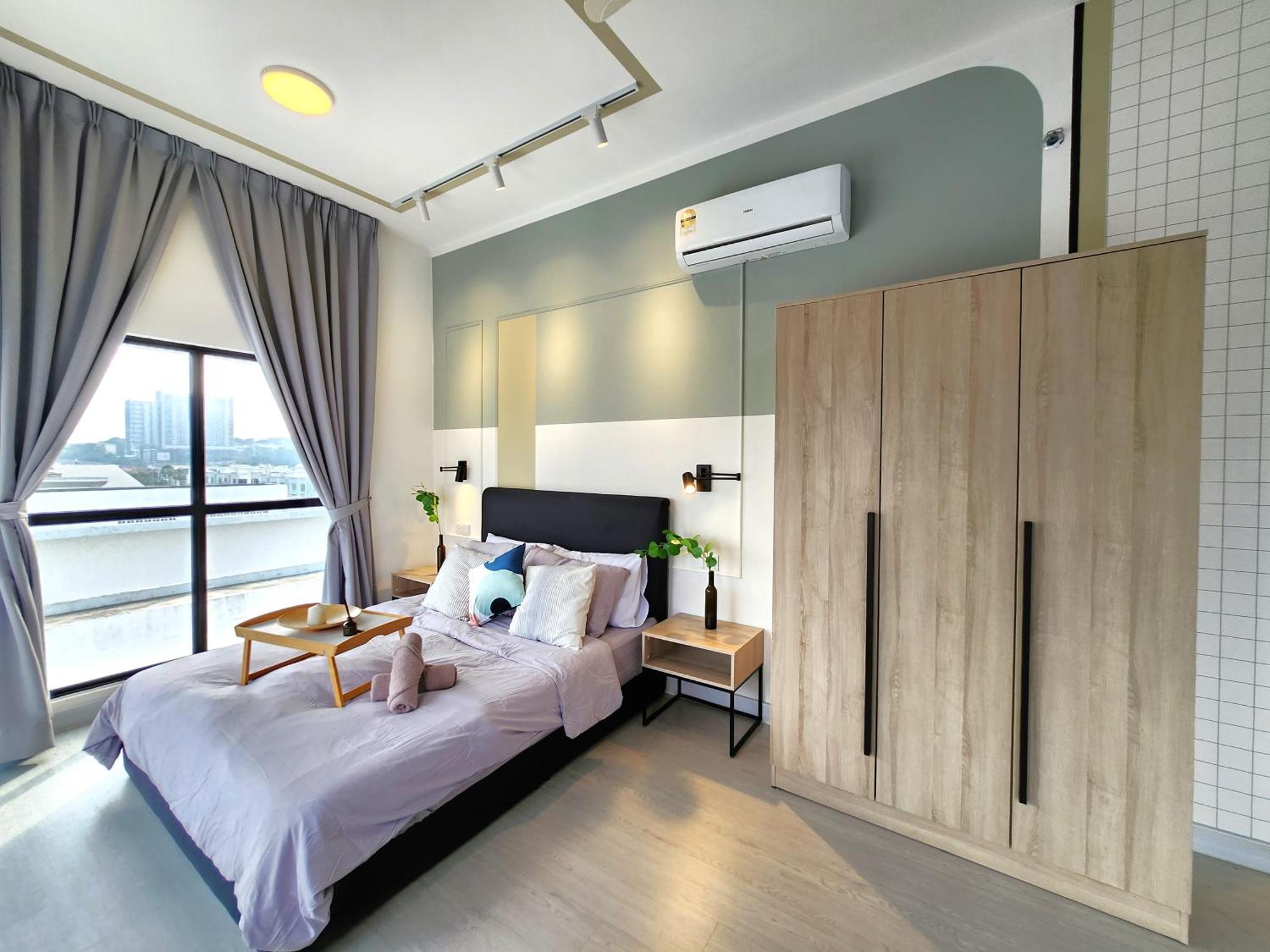 Taman Equine Comfy Studio#Greenery View#4 Pax#Aeon Mall Seri Kembangan Kültér fotó